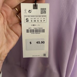 Zara purple blouse. New with tags